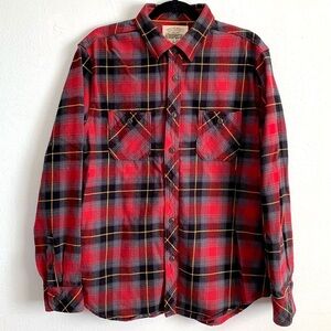 Aeropostale 100% Cotton Plaid Flannel Buttoned Long Sleeves Shirt